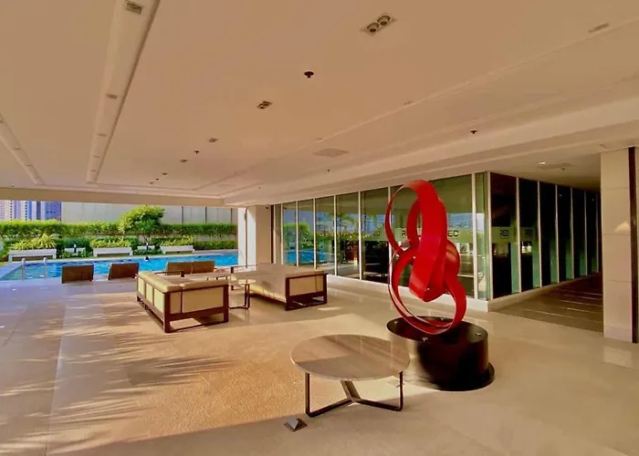 Red Residences Modern With View In Makati Apartment Manila